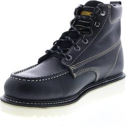 NEW Size 11 Men Work Boots Wolverine Loader Wedge Black Soft Toe Boot