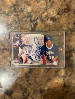 Stadium Club Dual Signers Autographed Baseball Card