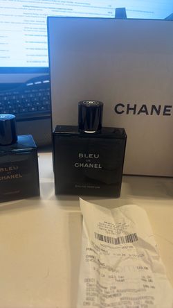 Bleu de Chanel Eau de Parfum Cologne 95% full 3.4oz