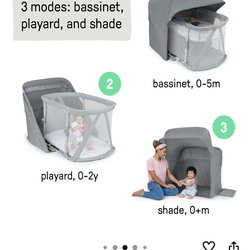 Ingenuity 3 in 1 portable bassinet and playground