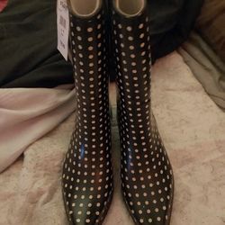 Ladys New Rain Boots With Heel 