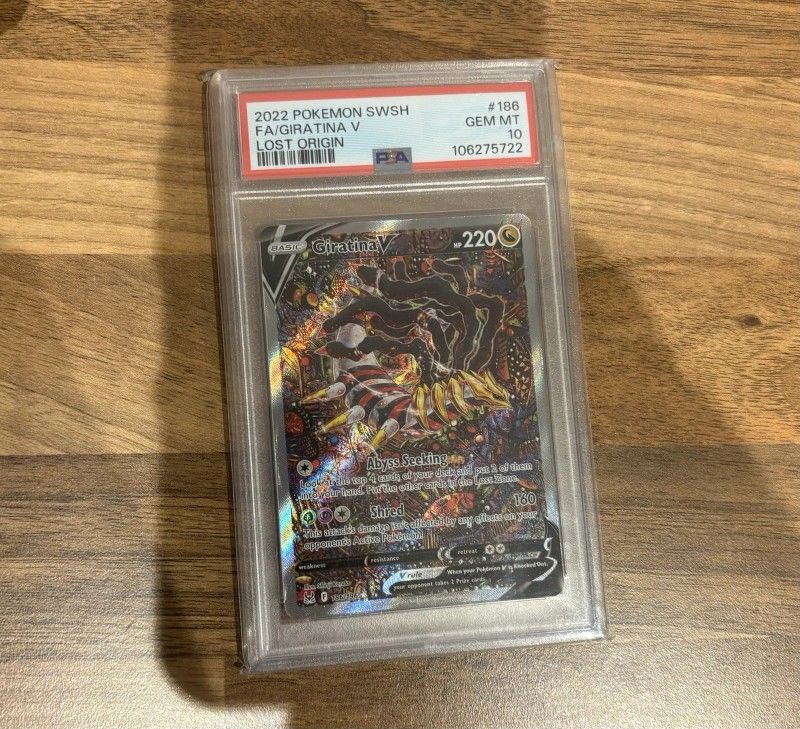 GIRATINA V 186/196 ALT ART - LOST ORIGIN - PSA 10 GEM MINT - POKEMON CARD TCG