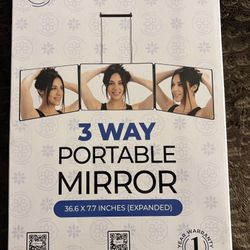 Three-Way Portable Mirror