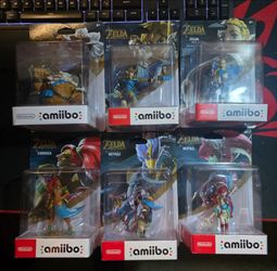 Zelda Amiibo - BOTW Link & Zelda with Champions Amiibo Set