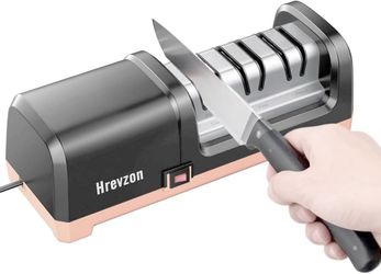 Knife Sharpener Electric for Kitchen Knives, 3-Stage Premium Kitchen Knife Sharpener