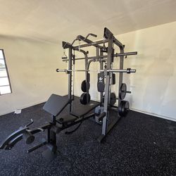 Smith Machine 2001 | Multi-Use Adj Bench | Gym Equipment | Fitness | Squat Rack | Excercise |🔴WEIGHTS AND BARBELL SOLD SEPARATELY 🔴 FREE DELIVERY 🚚