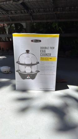 Double tier egg cooker