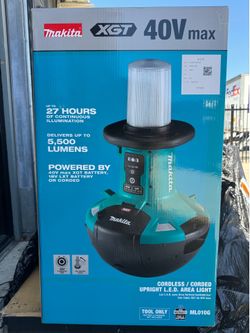 40V max XGT® / 18V LXT® Cordless Upright L.E.D. Area Light, Light Only
