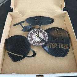 A Star Trek themed wall clock