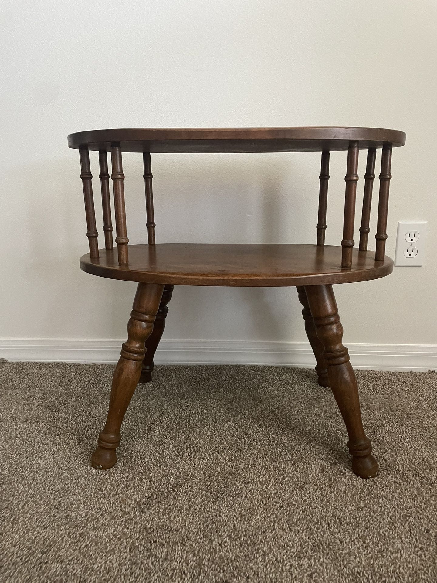 Wood End Table