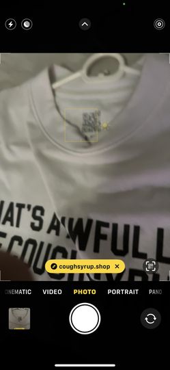 white size M that’s a awful lotta cough syrup shirt Negotiable
