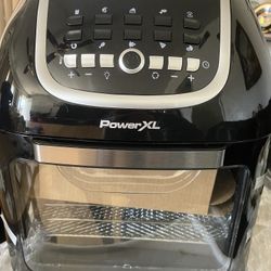 PowerXL Vortex Air Fryer Pro Plus 10 Quart Capacity, Black, 1700 Watts,