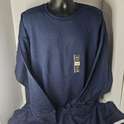 2set Men's 3XL Athletic Works Blue Fleece SweatPants/Sweatshirt 