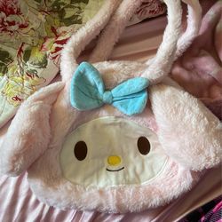 my melody fluffy purse