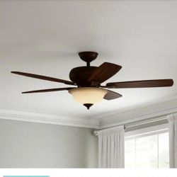 Southwind 52 in. Indoor LED Venetian Bronze Ceiling Fan 