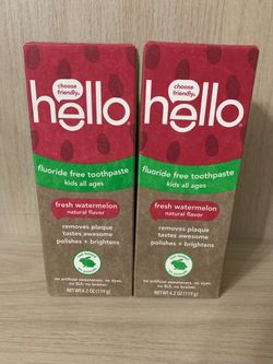 Hello Fluoride-Free Watermelon Toothpaste, Price for Both