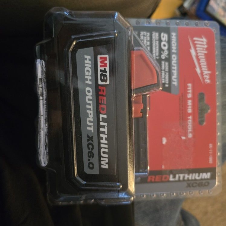 Milwaukee M18 Red Lithium High Output Xc6.0 Battery