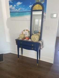 Entryway Table And mirror