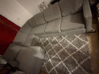 Sectional and carpet
