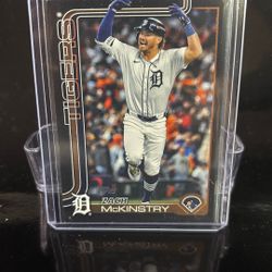 Zach McKinstry Topps Series 2 2025 Black Border Parallel SP /74 Detroit Tigers
