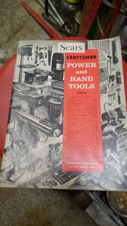 Vintage Sears Craftsman Power and Hand Tool Catalog 1966