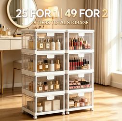 4-tier acrylic storage cabinet (large size)