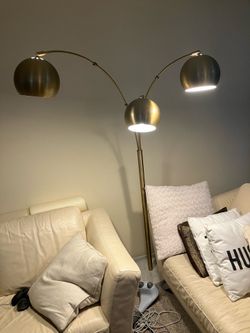 Gold lamp 65 in tall