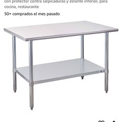 commercial type work table