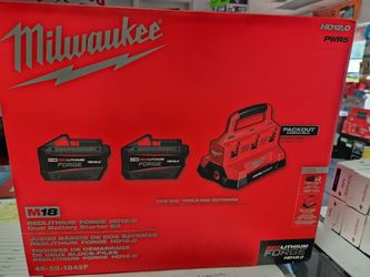 Milwaukee m18 forge 6 port rapid charger. 2 HD 12 batt incl
