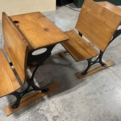 Antique School Desks
