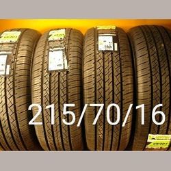 4 New Tires For Sale 215/70/16 We Service Motorcycle Tires