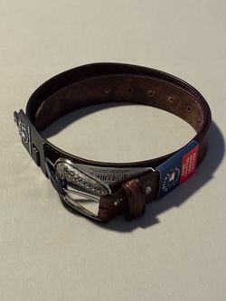 MLB Los Angeles LA Dodgers Leather Engraved Belt Brand New BNWT