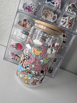 Disney Park Friends 16oz Libbey Glass