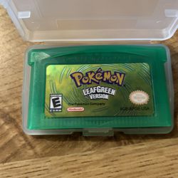 Pokemon Leaf green GBA New Print With High Quality 