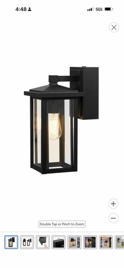 Globe Dual-Outlet Outdoor Wall Sconce – Dusk to Dawn – Black New Globe Dual-Outlet Outdoor Wall Sconce. Modern black outdoor light with 2 built-in el