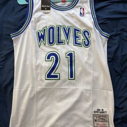 Mitchell & Ness Kevin Garnett Jersey. Size L