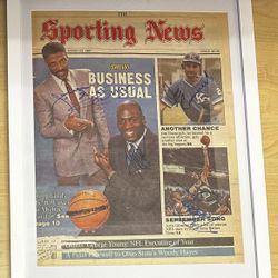 Early 1987 Michael Jordan Signed, “Dr. J” Julius Erving, Artis Gilmore BECKETT