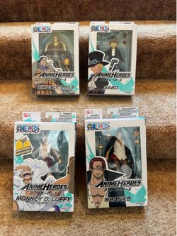 Anime Heroes “One Piece” action figure lot (4)