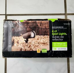 Portfolio 4 Ct Landscaping Spot Lights 6 W Low Voltage LED 0784432. Brand New. 