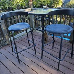 Bar Height Table & 2 Stools
