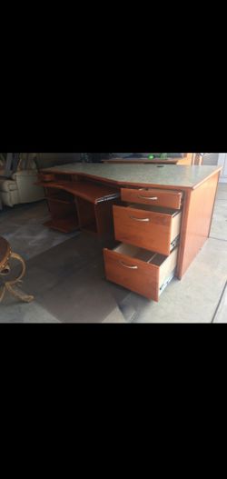 Solid wood desk in like new condition