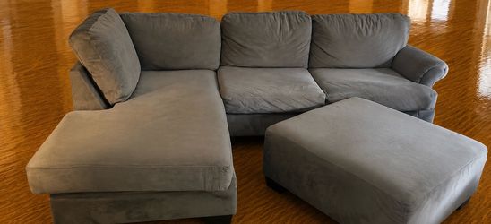 +FREE DELIVERY INCLUDED Gray Sectional Couch Sofa