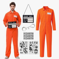 Prisoner Jumpsuit Costume 