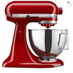 $280 KitchenAid Deluxe Series 4.5 Quart Tilt-Head Stand Mixer with Stainless Bowl, Contour Red KSM97CU