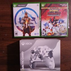 Xbox Controller W/ 2 Games