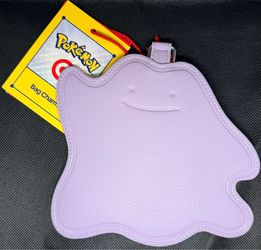 Pokemon x Target Ditto Bag Charm Brown Faux Leather Brand New