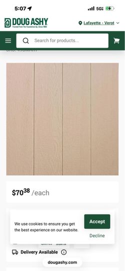 4ftx9ft exterior siding