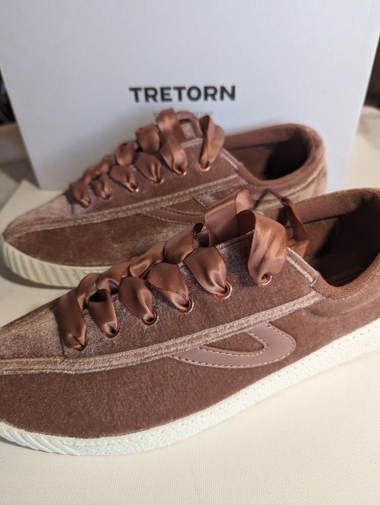 Tretorn Lace-Up Sneakers Nylite Plus Velvet Blush Women's Size 9