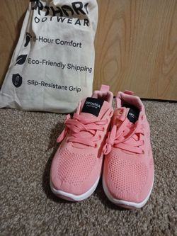 Orthora Footwear Pink Knit Sneakers