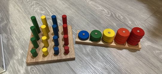 Wooden Montessori Counting/Sorting Toys